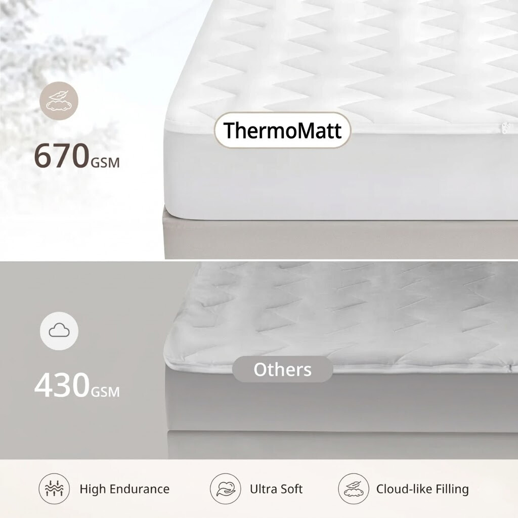 VapoShine ThermoMatt™ Heated Mattress Pad 2.0