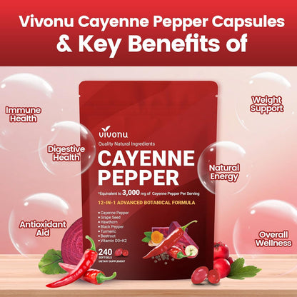 VapoShine Vivonu™ Cayenne Pepper Softgels