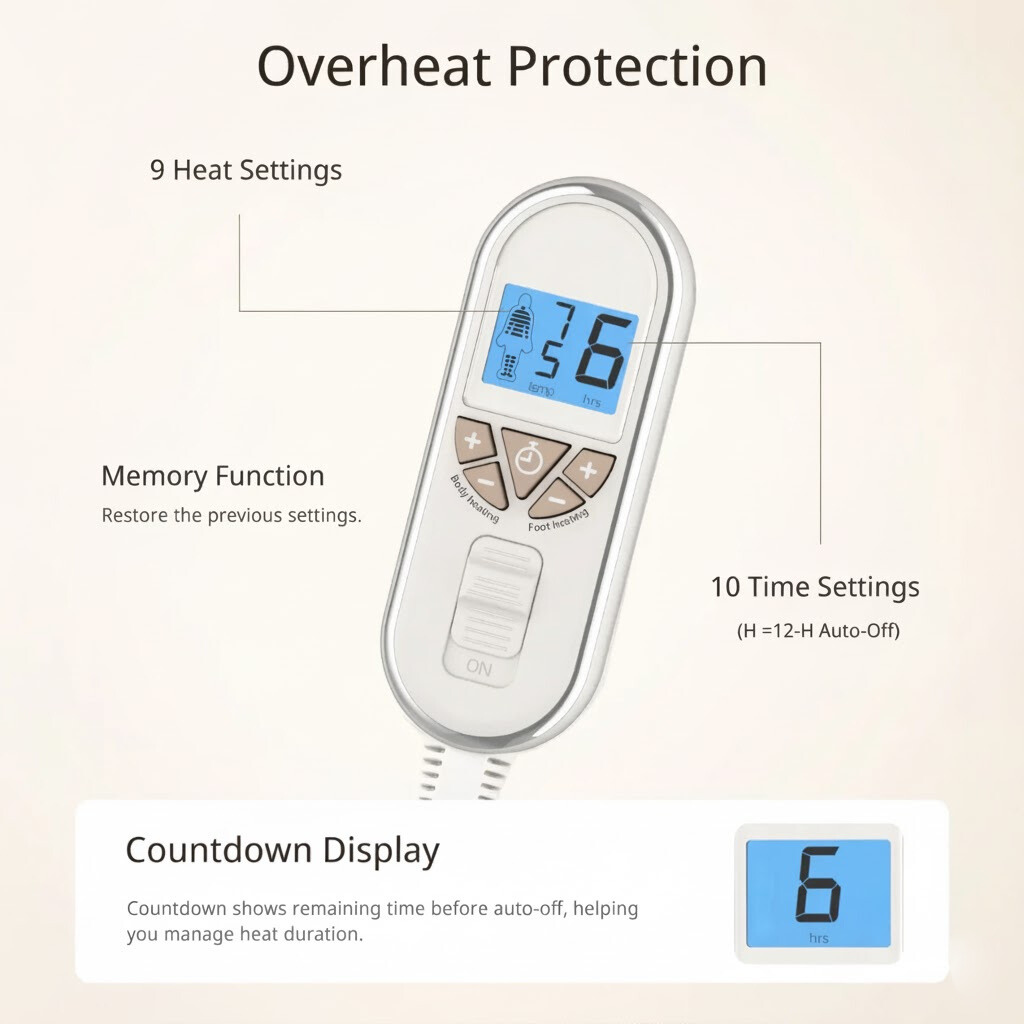 VapoShine ThermoMatt™ Heated Mattress Pad 2.0