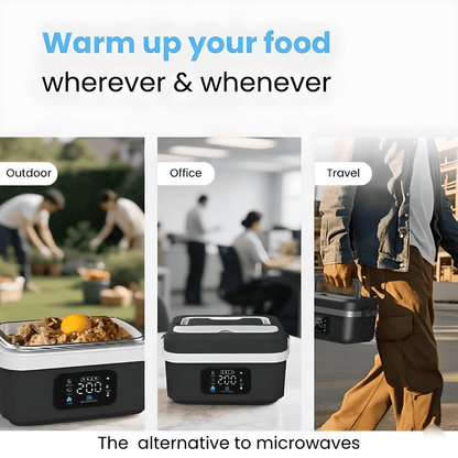 Selerb HeatBox360™ Cordless Self-Heating Lunchbox