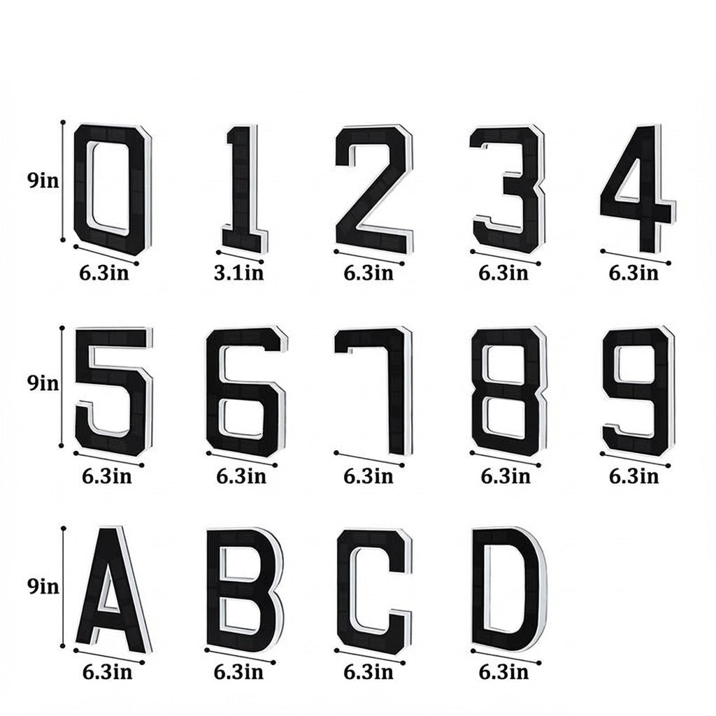 VapoShine™ Solar House Number Lights