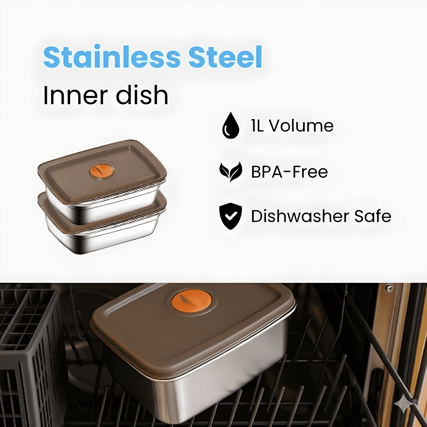 Selerb HeatBox360™ Cordless Self-Heating Lunchbox