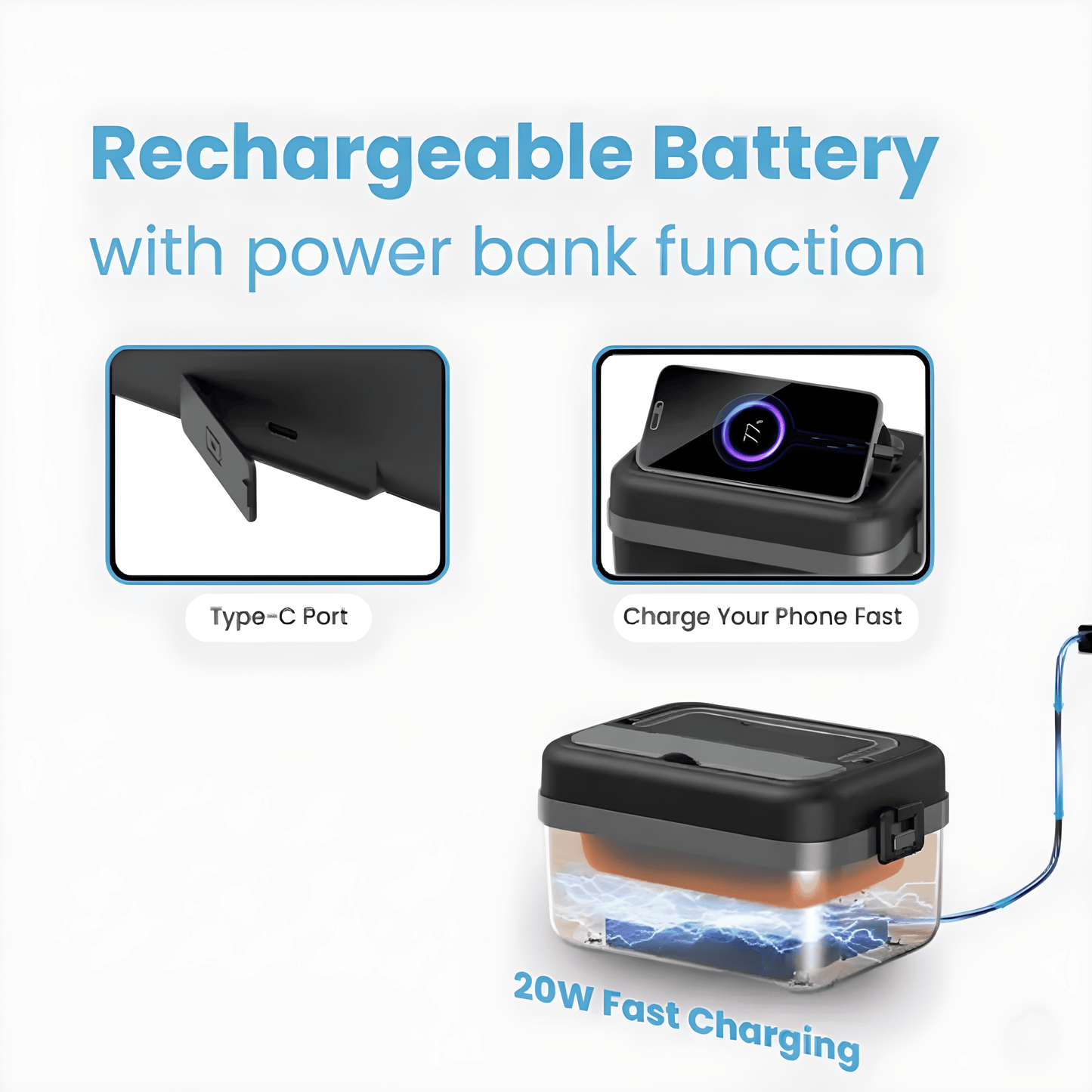 Selerb HeatBox360™ Cordless Self-Heating Lunchbox