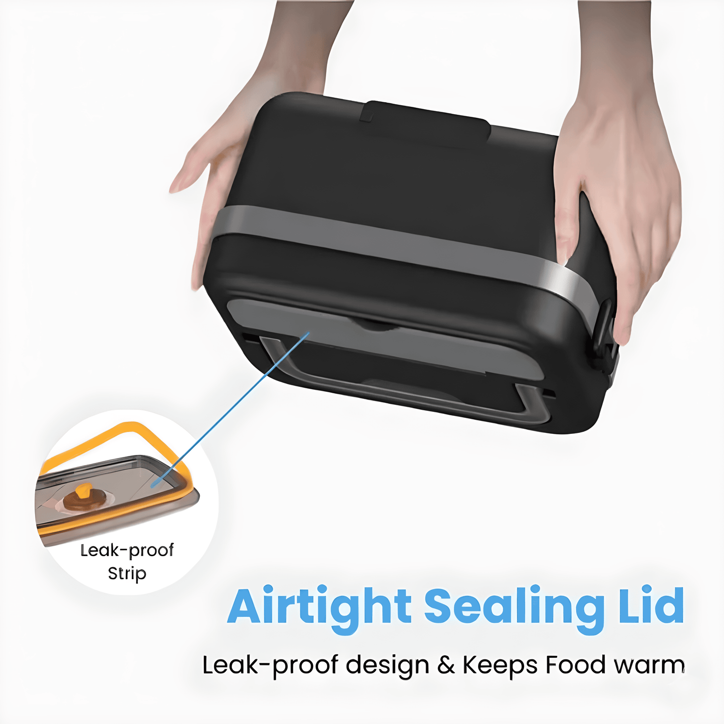 Selerb HeatBox360™ Cordless Self-Heating Lunchbox